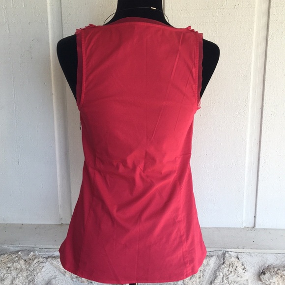 DONATED Express hot pink stretch sleeveless blouse - Picture 5 of 8